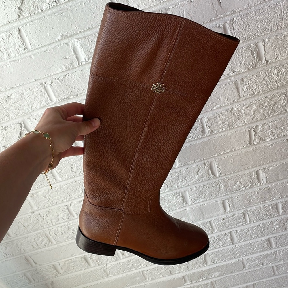 Tory Burch Pebble Leather Boots